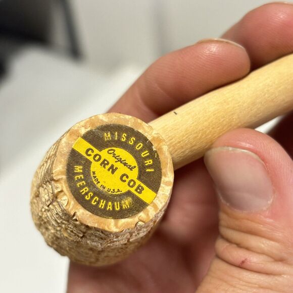 New Missouri Meerschaum Straight Filter Corn Cob Pipe - Picture 5 of 9